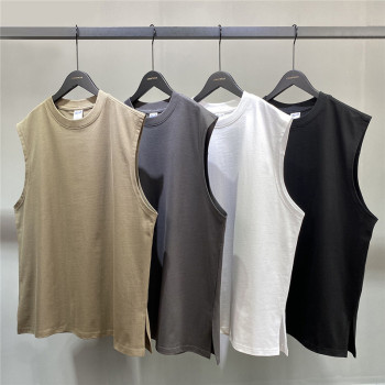 Custom Men's 100% Cotton Tank Tops| Custom Loose Fit Tank Tops| Wholesale High Street Tank Tops