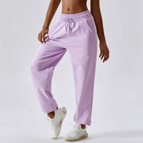 Hot Sale Spring Girdle Waist Loose Sports Sweatpants|Female Outdoor Dance Casual Pants|Everything Matched straight Sweatpants