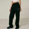Fast Delivery Womne's Sweatpants|320 Grams 100% Cotton Straight Pants|Printed Logo Wide Leg Trousers