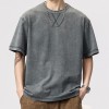 T-shirts vintage pour hommes, livraison rapide, T-shirts 100% coton délavés à l'acide, T-shirts de loisirs de rue
