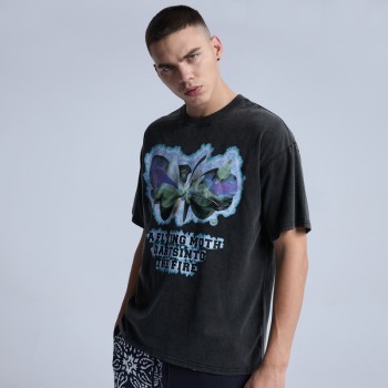 New Design Men's Vintage T-shirts|High Quality Washing Retro T-shirts|100% Cotton Short Sleeve T-shirts