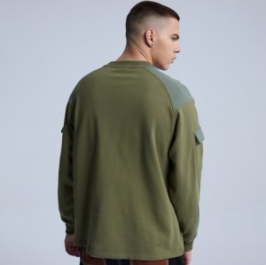 Custom Streetwear Men's T-shirts|100% Cotton Long Sleeve T Shirt |Contrasting Colors T-shirts