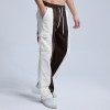 Unisex Corduroy Cargo Pant|Contrasting Colors Straight Leg Men Pants|Casual Baggy Joggers
