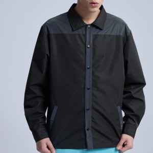Original Men's Splicing Sleeve Shirts|New Design Reflective Print Shirts|100% Cotton Long Sleeve Shirts