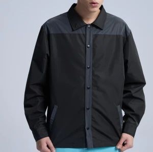 Original Men's Splicing Sleeve Shirts|New Design Reflective Print Shirts|100% Cotton Long Sleeve Shirts