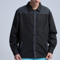 Original Men's Splicing Sleeve Shirts|New Design Reflective Print Shirts|100% Cotton Long Sleeve Shirts