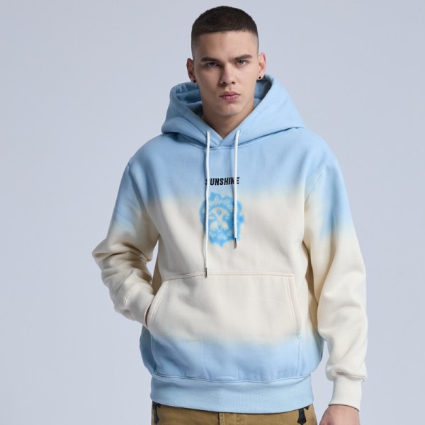 Original Men's Contrasting Color  Hoodies| Custom Tie-dye Loose Hoodies| Wholesale Street Wear Hoodies