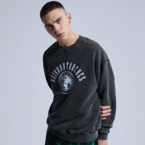Original Acid Wash Sweatshirt Factory | Hot Selling Men's Oversized Sweatshirt| New Design Embroidery Sweatshirt