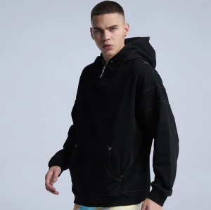 Sudaderas con capucha de manga larga con cremallera para hombre de alta calidad|Sudaderas con capucha de algodón unisex originales|Sudaderas con capucha holgadas de nuevo diseño