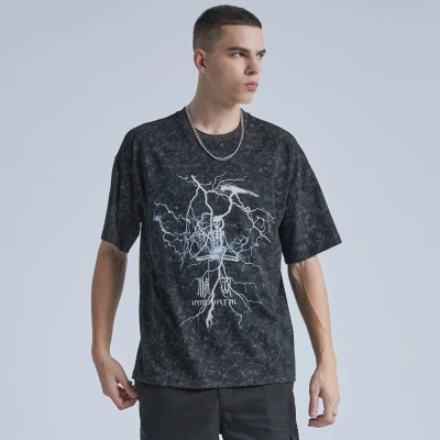 High Quality Men's Vintage T-shirts|Original Direct Injection T-shirts|Custom Snow Washing T-shirts