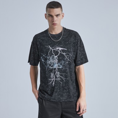 High Quality Men's Vintage T-shirts|Original Direct Injection T-shirts|Custom Snow Washing T-shirts