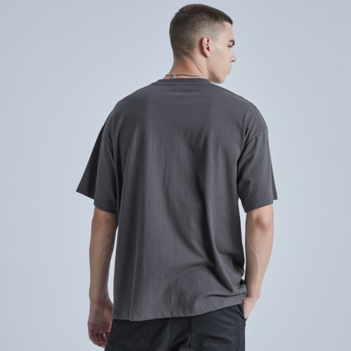 High Quality Men's Loose T-shirts|Original Direct Injection T-shirts|Custom Gray 100% Cotton T-shirts
