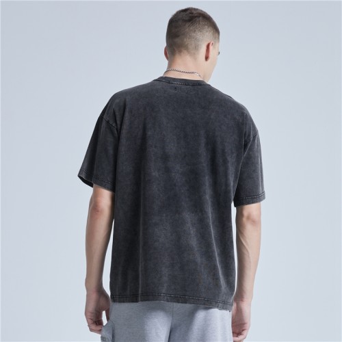 New Design Men's Vintage T-shirts|Original Direct Injection T-shirts|Custom Retro Washing Men's T-shirts
