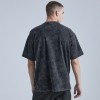 Fashion Snow Washing T-shirts Factory|High Quality Pyrography Skull T-shirts|Trendy Clothing Men's Vintage T-shirts