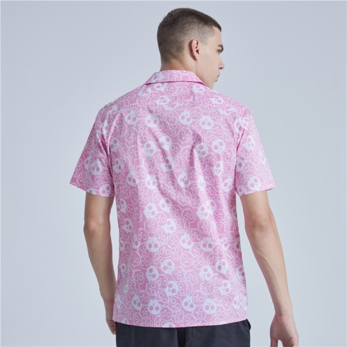 Custom Men's Streetwear Shirts|Summer Sublimation Print Shirts|Short Sleeve Shirts
