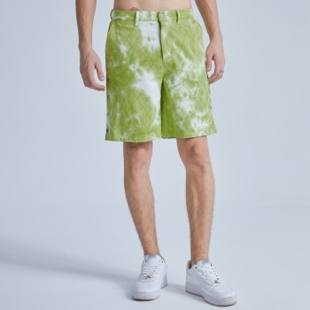 Tie Dyed Denim Shorts Men | Cotton | Diamond Split | Summer Shorts | Streetwear
