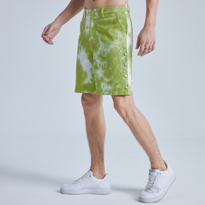 Tie Dyed Denim Shorts Men | Cotton | Diamond Split | Summer Shorts | Streetwear