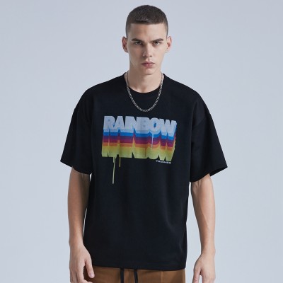High Quality Men's T-shirts Factory| Original Multi-colored Letters T-shirts|Summer Direct Injection T-shirts