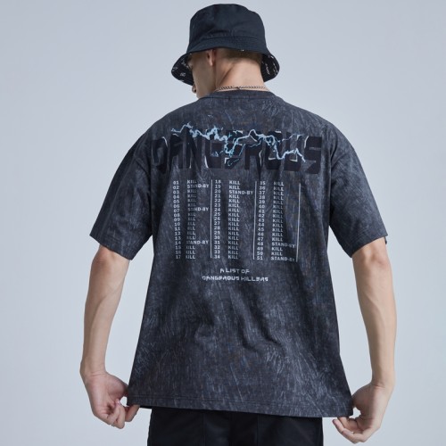 Summer Men's T-shirts Factory|Custom Screen Printing T-shirts|New Design Vintage Washing T-shirts