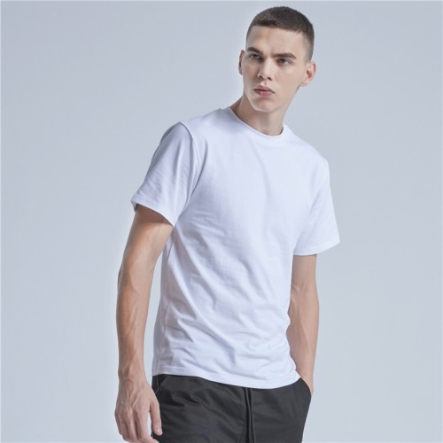 Fábrica de camisetas para hombres al por mayor|Camisetas en blanco delgadas de verano|Camisetas lisas blancas personalizadas