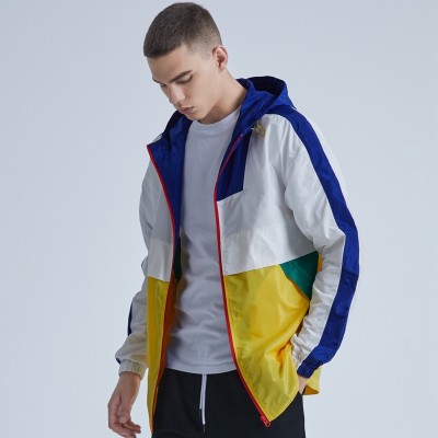 Rainbow Touches Custom Jacket Coat With Hoodie Muti-colored Waterproof Skateboard