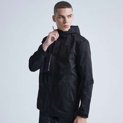 Rainbow Touches Custom Jacket Zipper Cardigan Reflective Hooded Waterproof Rock