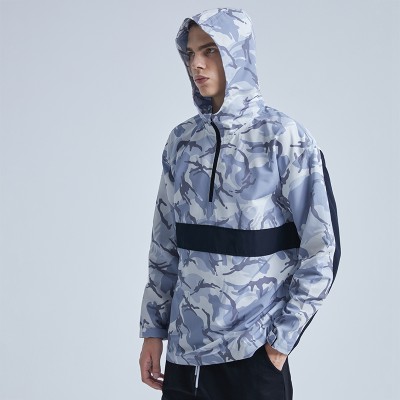 Rainbow Touches Custom Screen Printing Jacket Camouflage Half Cardigan Hip Hop