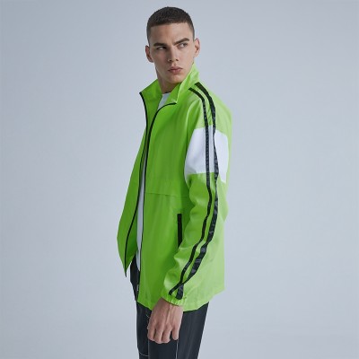 Rainbow Touches Custom Jacket Coat Stand Collar Contrast Ribbon Skateboard