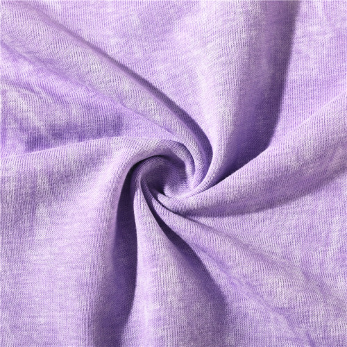 Los hombres de encargo de la camiseta del lavado ácido de la nieve en blanco la camisa de algodón lavada vintage púrpura de 220 G/M