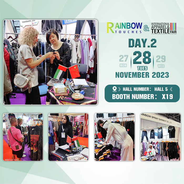 Der zweite Tag der Internationalen Textil- und Bekleidungsmesse