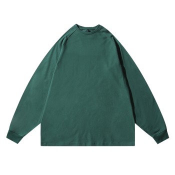 Long Sleeve T shirt Men 32S Cotton Pique Lrycra Fabric Streetwear Manufacturer Custom