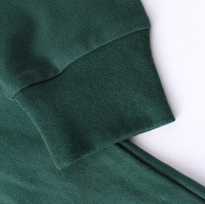 Long Sleeve T shirt Men 32S Cotton Pique Lrycra Fabric Streetwear Manufacturer Custom