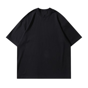 Oversized Crew Neck T-shirt Pima Cotton Interlock Streetwear Manufacturer Custom