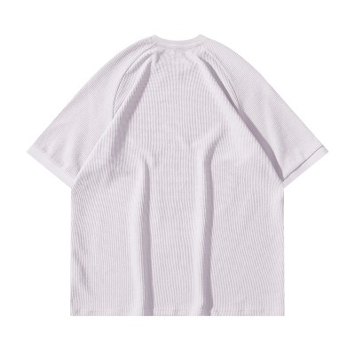 Custom Waffle Fit T shirt Raglan Sleeve China Clothing Company Manufacturering