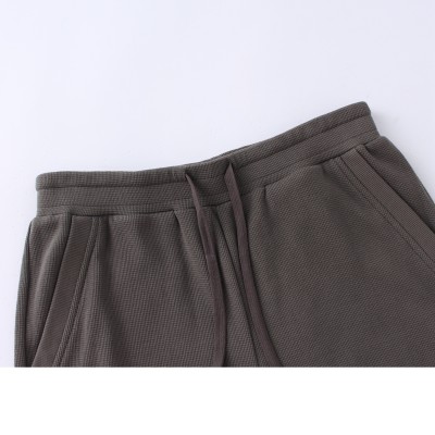 Custom Diamond Waffle Jogger Pants Men Rainbow Touches Streetwear Clothing Manufacturer