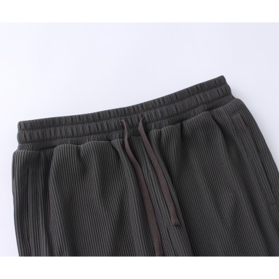 Trendy Ribbed Track Flarepants Men Rainbow Touches Streetwear Clothing Manufacturer