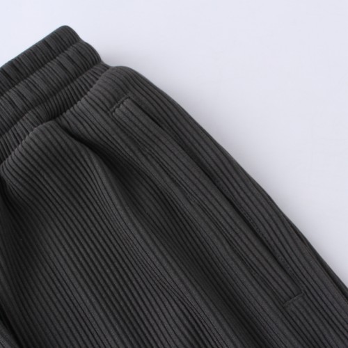 Trendy Ribbed Track Flarepants Men Rainbow Touches Streetwear Clothing Manufacturer