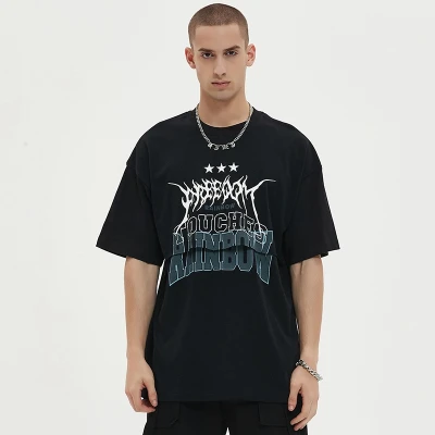 Oversized T shirt | 3D Printing | DTG Print | Heavy Weight 250 GSM Cotton | Custom Man T-shirt