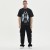 Stone Washed T shirt | DTF Heat Transfer | Dobermann Graphic | 230 250 GSM | Cotton Jersey | Custom Streetwear T-shirt
