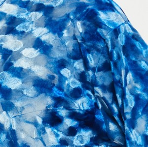 Mens Velvet T shirt | Bright Blue | Oversized Blank | Streetwear Clothing Manufacturers
