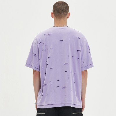 Vintage Distressed T shirt | Double Layer | Screen Print | Pure Cotton | 210 GSM | Mens Streetwear   Clothing