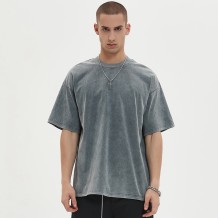 Blank Vintage Washed T shirt Men | 260 GSM | Heavy Cotton | Streetwear Clothing Manufacturers