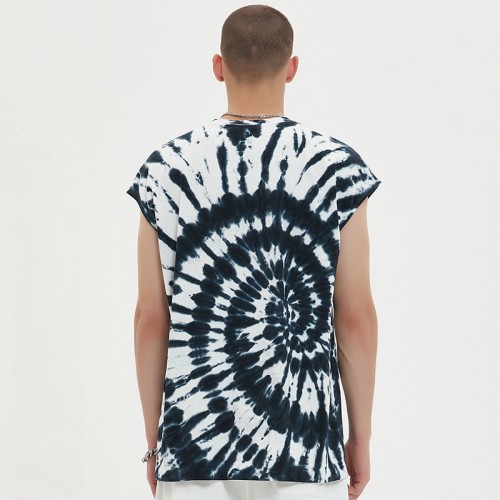 Tie Dye Swirl Tank Tops | Men | 100 Cotton | Oversized | 230 GSM | Sleeveless T-shirt