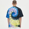 Tie Dye Rainbow T-shirt | 230 GSM | Cotton | Silicone Rubber Print Logo | Oversized | For Men