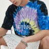 Tie Dye Rainbow T-shirt | 230 GSM | Cotton | Silicone Rubber Print Logo | Oversized | For Men