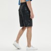 Mens Leather Shorts | Chenille Embroidered | Patch | Custom Streetwear Manufacturer