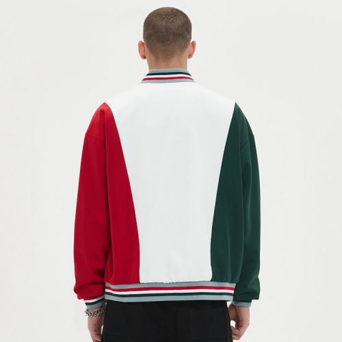 Sports Varsity Baseball Jacket | Male | Custom Embroidered | Color Block | Streetwear