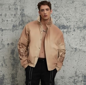 Puffer Jacket | Men Coats | Zip Up | Sun Faded | Custom Spray | Flame Printed | Clothing Manufacturer