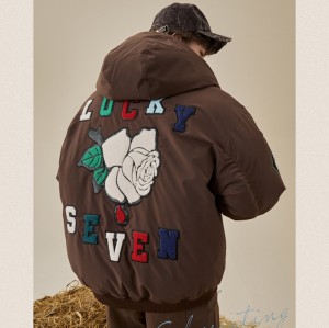 Chaqueta bomber para hombre | Bordado de chenilla personalizado | Invierno | Oversize | Con capucha | Americana | Abrigos acolchados | Ropa de calle