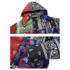 Chaqueta acolchada para hombre | Estampado de bandana | Abrigos de pato | Capucha extraíble | Parejas | Invierno | Cálido | Ropa de calle